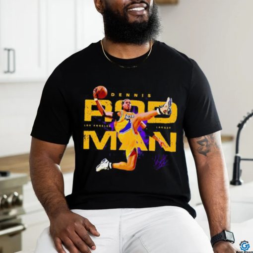 Lakers Dennis Rodman Slam Dunk Signature Shirt