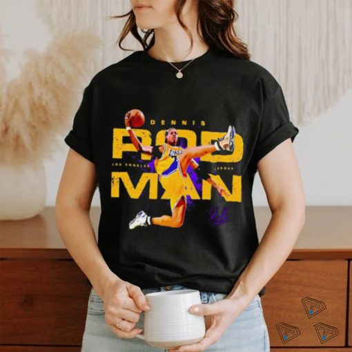 Lakers Dennis Rodman Slam Dunk Signature Shirt