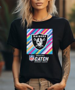 Las Vegas Raiders NFL Crucial Catch Intercept Cancer 2024 shirt