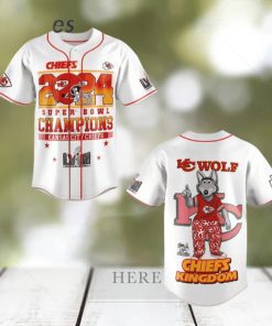 Las Vegas Super Bowl LVIII 2024 KC Chiefs Baseball Jersey