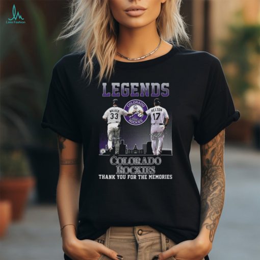 Legends Colorado Rockies Walker And Helton Thank You For The Memories T Shirt