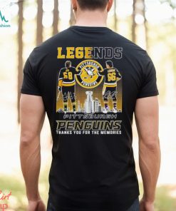 Legends Jaromir Jagr and Mario Lemieux Pittsburgh Penguins thanks you for the memories shirt