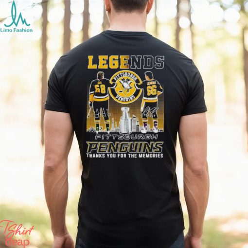 Legends Jaromir Jagr and Mario Lemieux Pittsburgh Penguins thanks you for the memories shirt