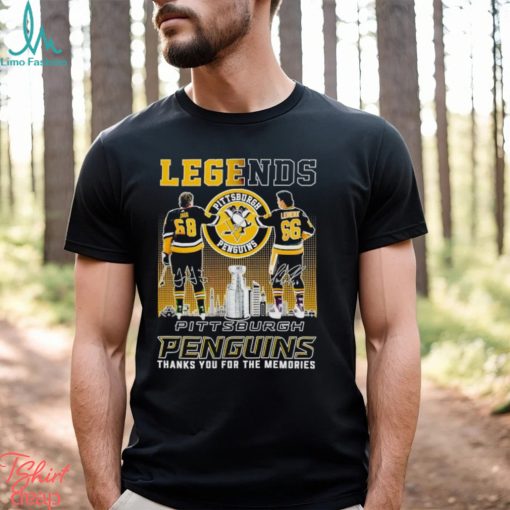 Legends Jaromir Jagr and Mario Lemieux Pittsburgh Penguins thanks you for the memories shirt