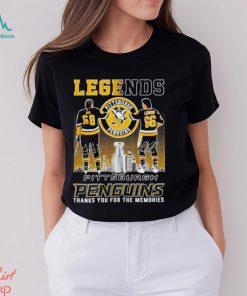 Legends Jaromir Jagr and Mario Lemieux Pittsburgh Penguins thanks you for the memories shirt