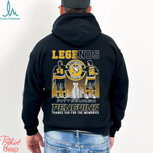 Legends Jaromir Jagr and Mario Lemieux Pittsburgh Penguins thanks you for the memories shirt