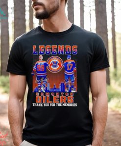 Legends Wayne Gretzky and Jari Kurri Edmonton Oilers thank you for the memories shirt