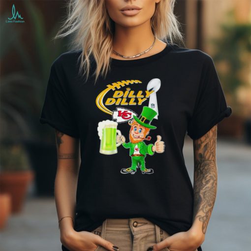 Leprechaun Kansas City Chiefs dilly dilly St Patrick day shirt