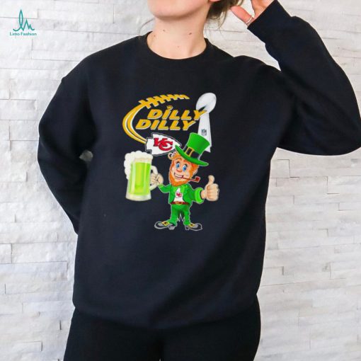 Leprechaun Kansas City Chiefs dilly dilly St Patrick day shirt