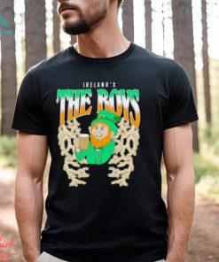 Leprechaun drinking Ireland’s The Boys shirt