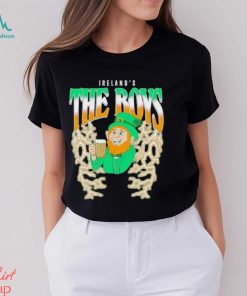 Leprechaun drinking Ireland’s The Boys shirt