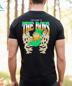 Leprechaun drinking Ireland’s The Boys shirt