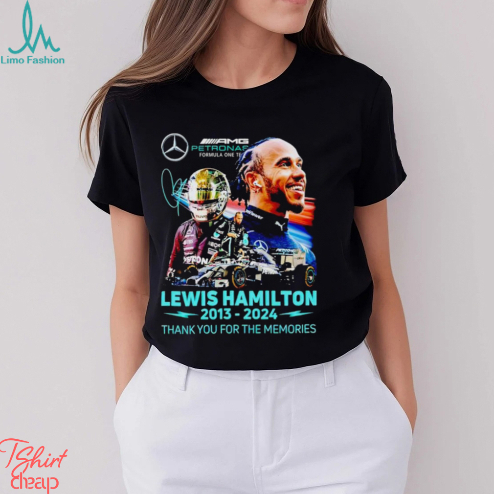 Lewis Hamilton 2013 2024 thank you for the memories shirt Lewis Hamilton 2013 2024 thank you for the memories shirt