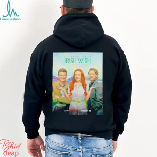 Lindsay Lohan Irish Wish be careful who you wish for poster shirt
