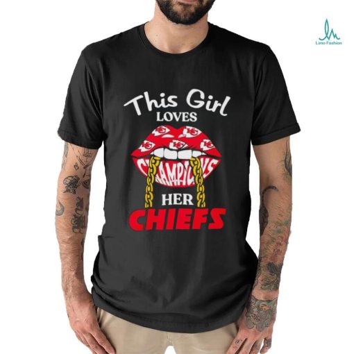 Lips This girl loves her Chiefs Champions shirt