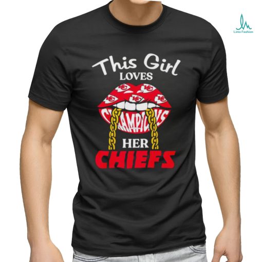 Lips This girl loves her Chiefs Champions shirt