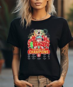 Liverpool FC 2023 2024 Carabao Cup Champions Signatures T Shirt