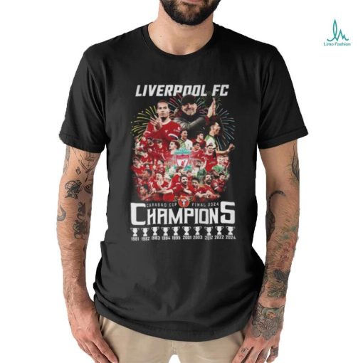 Liverpool FC Carabao Cup Final 2024 10 Time Champions T Shirt