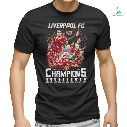 Liverpool FC Carabao Cup Final 2024 10 Time Champions T Shirt