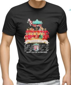 Liverpool Team 2024 Carabao Cup Champions Thank You For The Memories Signatures Shirt