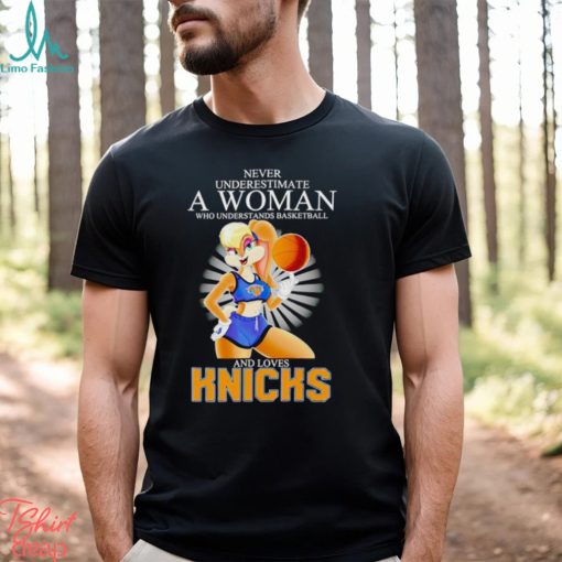 Lola never underestimate a woman who understands basketball and loves Knicks shirt