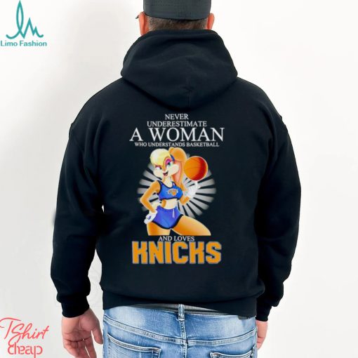 Lola never underestimate a woman who understands basketball and loves Knicks shirt
