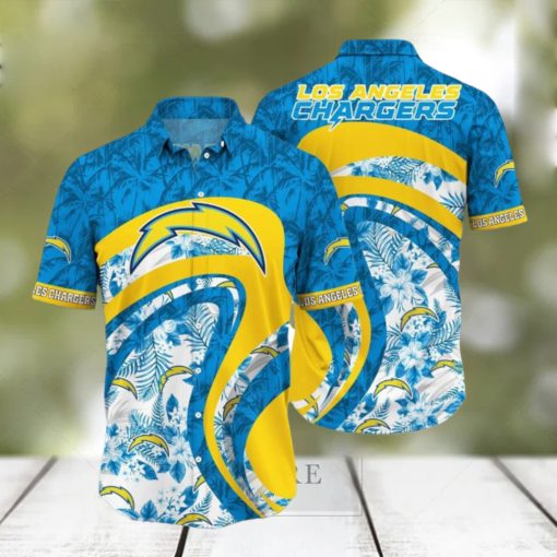 Los Angeles Chargers NFL Hawaii Shirt Aloha Floral Tropical Pattern This Summer For Fan