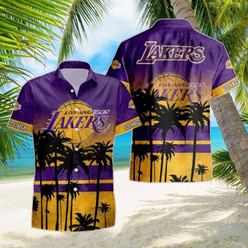 Los Angeles Lakers Hawaiian Shirt Hot Trending Love Gift For Fans