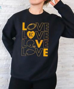 Love Kansas City Football Helmet 2024 Shirt