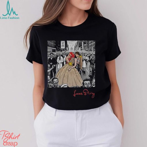 Love Story Travis Kelce Kiss Taylor Swift Shirt