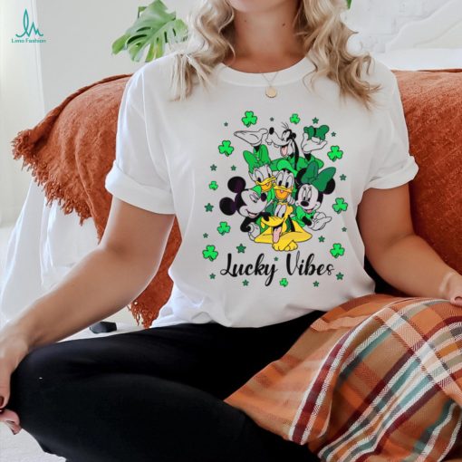 Lucky Vibes St Patricks Day Disney Friends shirt