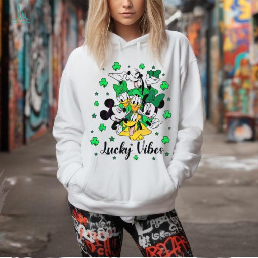 Lucky Vibes St Patricks Day Disney Friends shirt