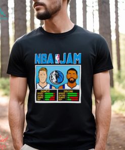 Luka Doncic and Kyrie Irving Dallas Mavericks NBA Jam shirt