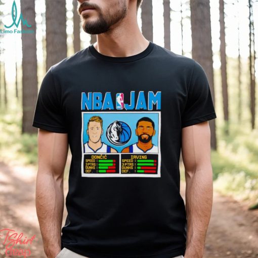 Luka Doncic and Kyrie Irving Dallas Mavericks NBA Jam shirt