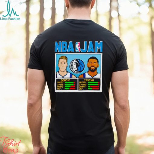 Luka Doncic and Kyrie Irving Dallas Mavericks NBA Jam shirt