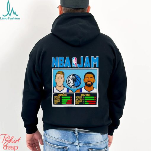 Luka Doncic and Kyrie Irving Dallas Mavericks NBA Jam shirt