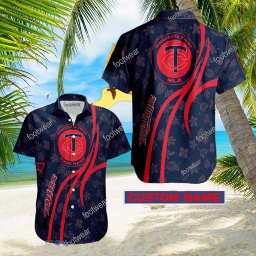 MLB Minnesota Twins Hawaiian Shirt Design Gift Fans Summer Holidays Custom Name