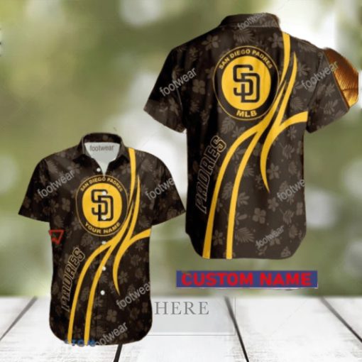 MLB San Diego Padres Hawaiian Shirt Design Gift Fans Summer Holidays Custom Name