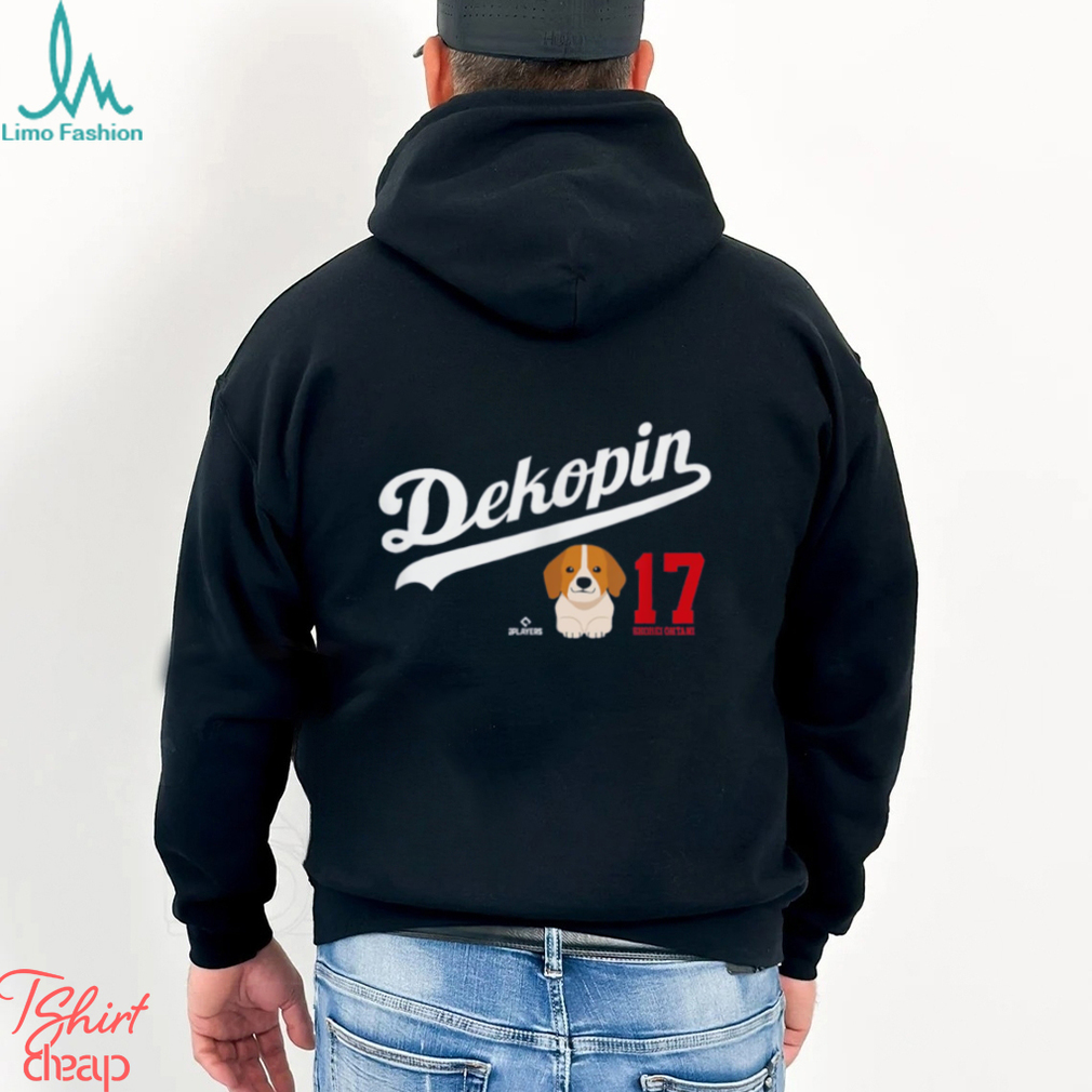 MLBPA Officially Licensed SHOHEI OHTANI u201CDekopin Logo Whiteu201D T Shirt MLBPA Officially Licensed SHOHEI OHTANI u201CDekopin Logo Whiteu201D T Shirt