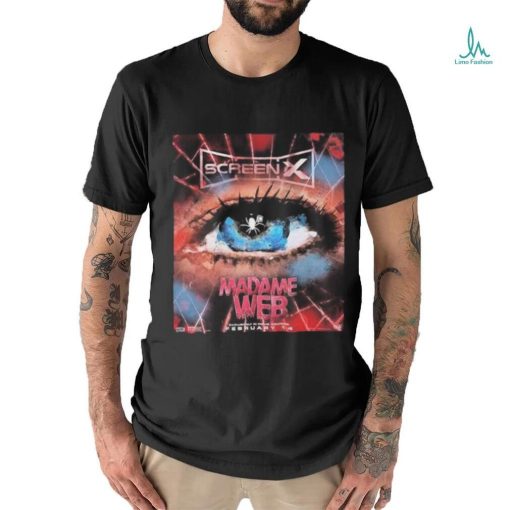 Madame Web Official Poster ScreenX Releases February 14th 2024 shirt