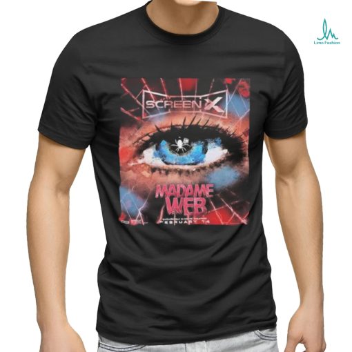 Madame Web Official Poster ScreenX Releases February 14th 2024 shirt