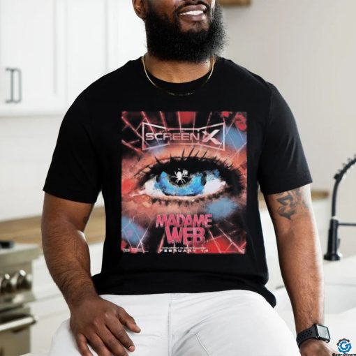 Madame Web Official Poster ScreenX Releases February 14th 2024 shirt