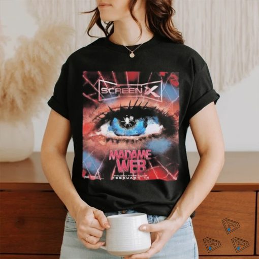Madame Web Official Poster ScreenX Releases February 14th 2024 shirt