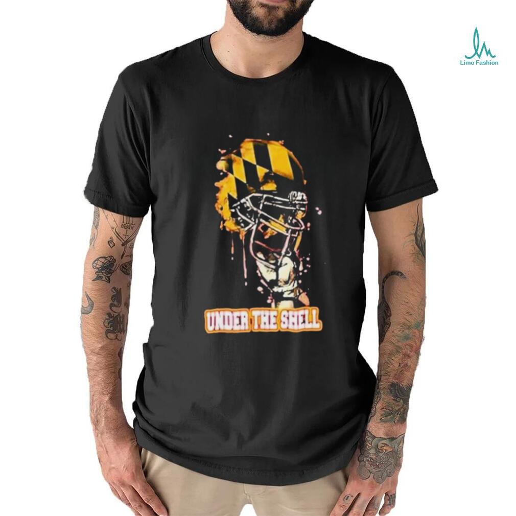 Maryland Terrapins Under The Shell Rising Helmet Shirt Maryland Terrapins Under The Shell Rising Helmet Shirt
