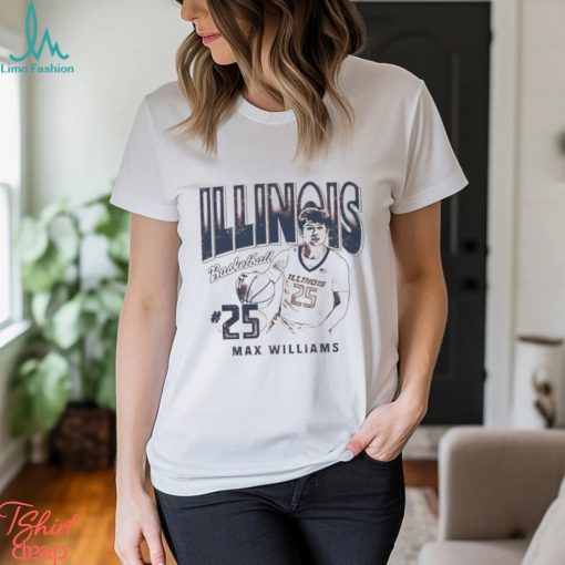 Max Williams 25 University of Illinois basketball shirt