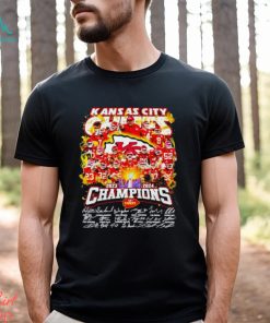Men’s Kansas City Chiefs 2023 2024 Champions signatures shirt