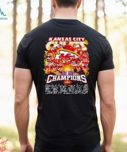 Men’s Kansas City Chiefs 2023 2024 Champions signatures shirt