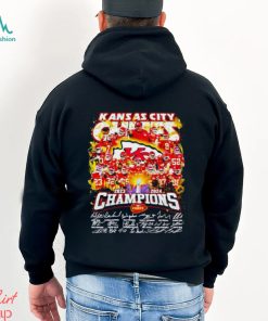 Men’s Kansas City Chiefs 2023 2024 Champions signatures shirt