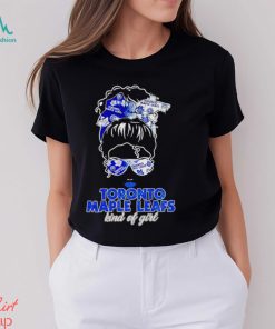 Messy bun Toronto Maple Leafs kind of girl shirt