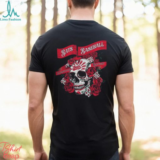 MiLB Store Louisville Bats Murcielagos Skull T Shirt